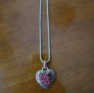 Brighton red heart necklace